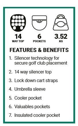 Ogio All Elements Silencer cart bag, nero