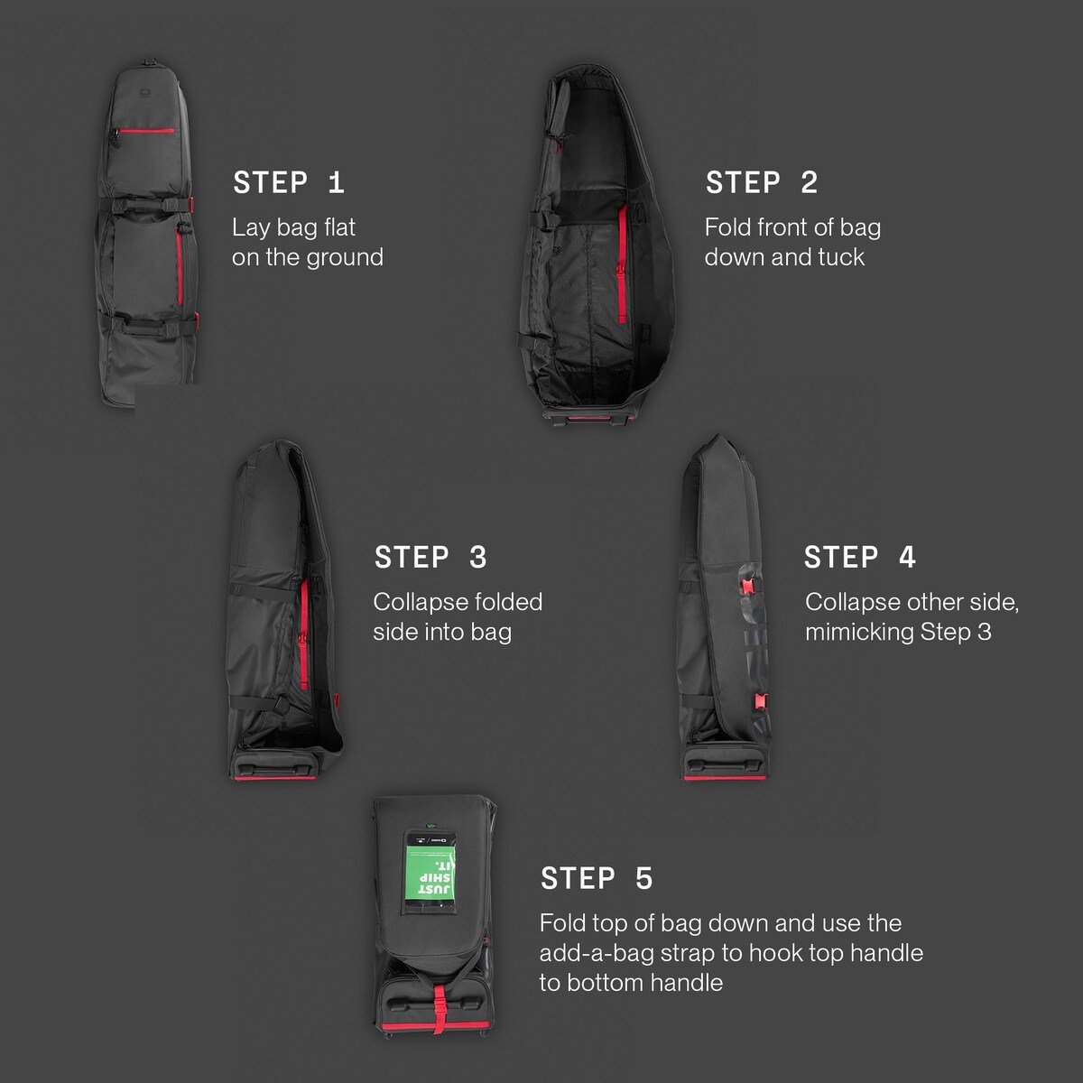 Ogio Alpha Mid travel bag, tarmac