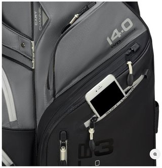 Big Max Dri Lite Silencio 3 Organizer cart bag, nero/grigio