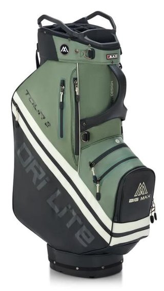 Big Max Dri Lite Tour 2 cart bag, nero/oliva/bianco sporco