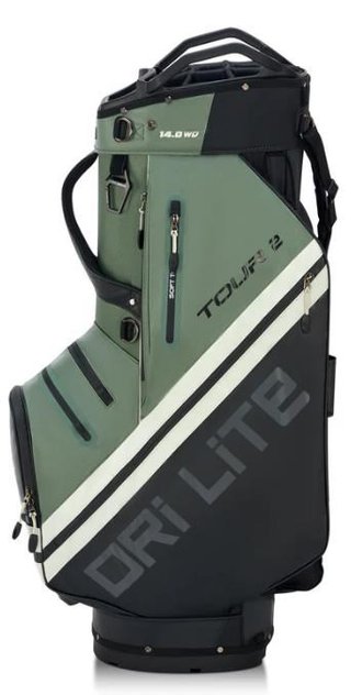Big Max Dri Lite Tour 2 cart bag, nero/oliva/bianco sporco