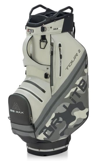 Big Max Dri Lite Tour 2 cart bag, grigio camo/bianco sporco