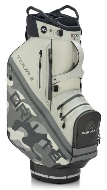 Big Max Dri Lite Tour 2 cart bag, grigio camo/bianco sporco