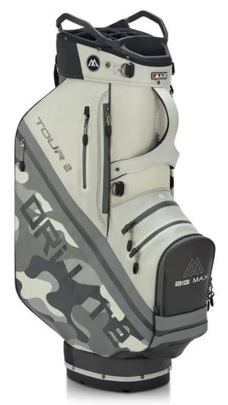 Big Max Dri Lite Tour 2 cart bag, grigio camo/bianco sporco