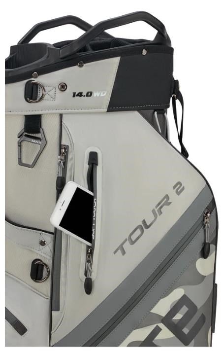 Big Max Dri Lite Tour 2 cart bag, grigio camo/bianco sporco