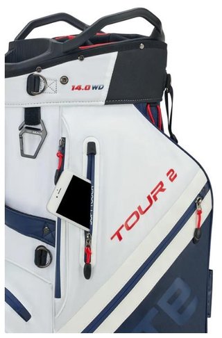 Big Max Dri Lite Tour 2 cart bag, rosso/bianco/navy