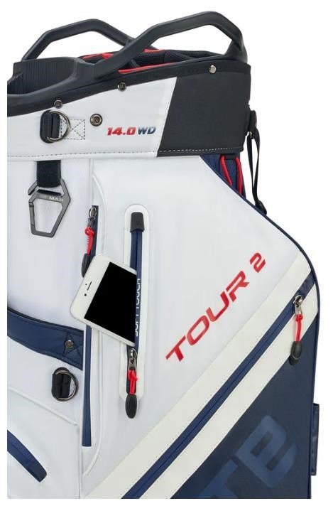 Big Max Dri Lite Tour 2 cart bag, rosso/bianco/navy
