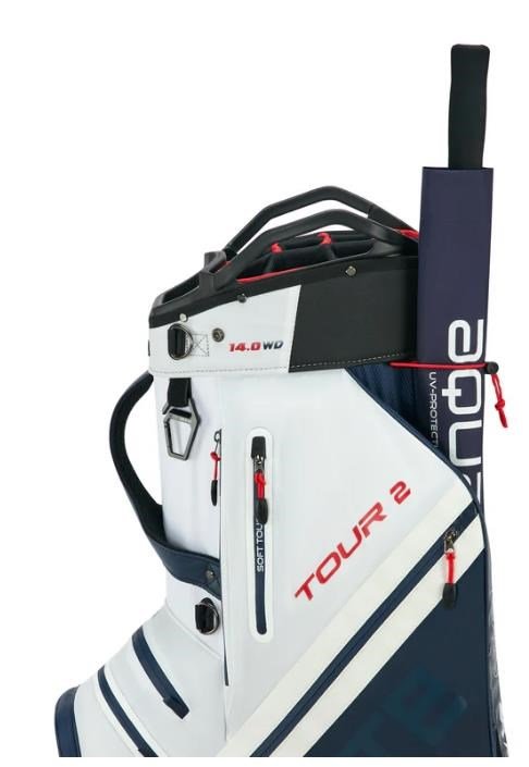 Big Max Dri Lite Tour 2 cart bag, rosso/bianco/navy