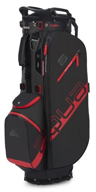 Big Max Aqua Eight H stand bag, nero/rosso