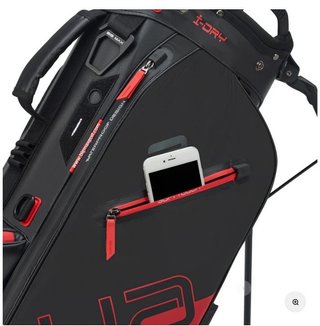 Big Max Aqua Eight H stand bag, nero/rosso