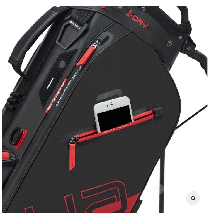 Big Max Aqua Eight H stand bag, nero/rosso