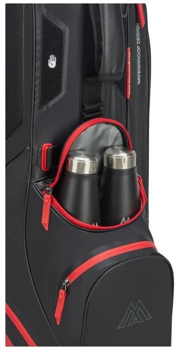 Big Max Aqua Eight H stand bag, nero/rosso