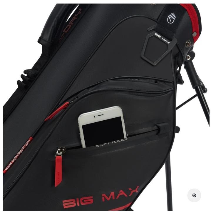 Big Max Aqua Seven H stand bag, nero/rosso