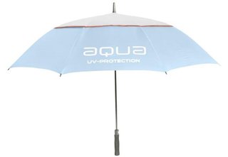 Big Max Aqua Umbrella UV ombrello 60", ice blue/bianco/pesca