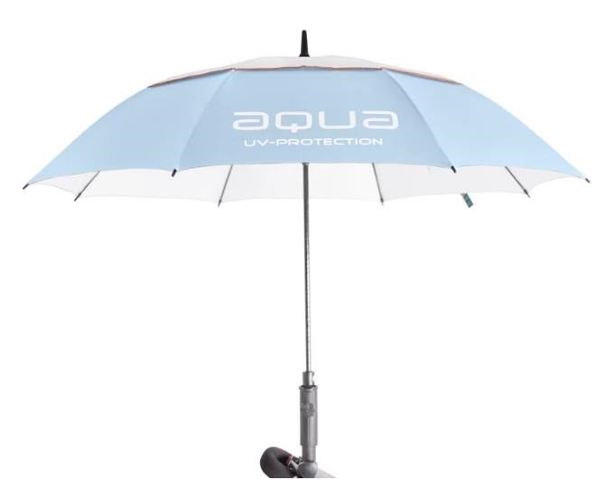 Big Max Aqua Umbrella UV ombrello 60", ice blue/bianco/pesca