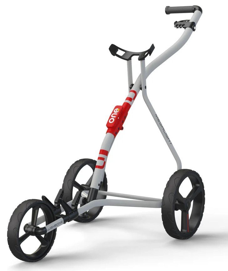 Wishbone One carrello manuale, bianco/rosso
