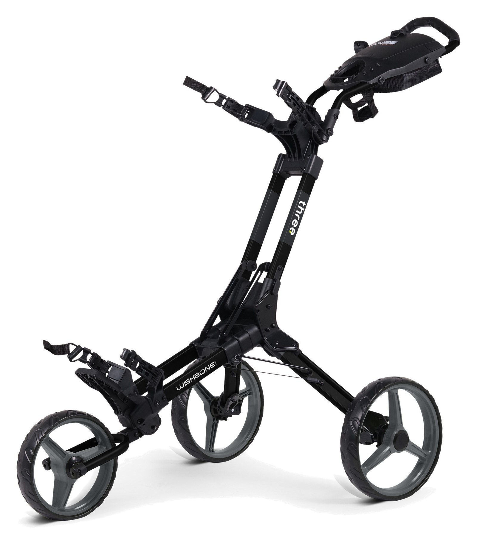 Wishbone Cube Three carrello manuale, nero/bianco