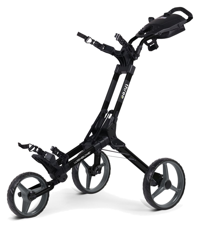 Wishbone Cube Three carrello manuale, nero/bianco
