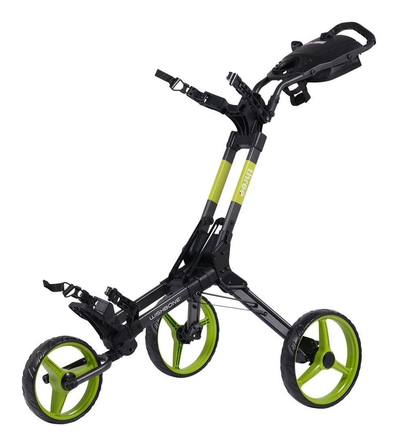 Wishbone Cube Three carrello manuale, nero/lime