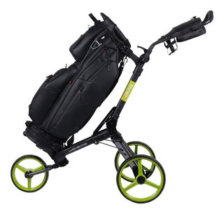 Wishbone Cube Three carrello manuale, nero/lime