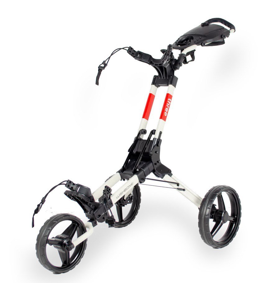 Wishbone Cube Three carrello manuale, bianco/rosso