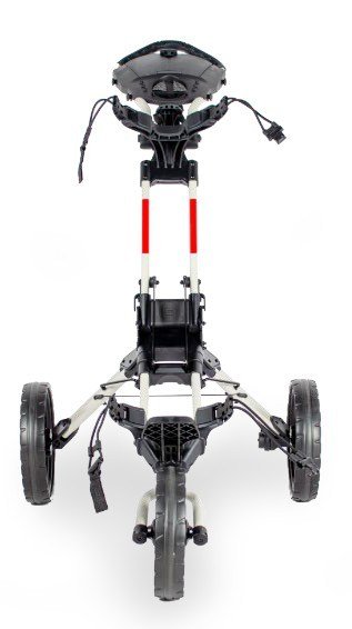 Wishbone Cube Three carrello manuale, bianco/rosso