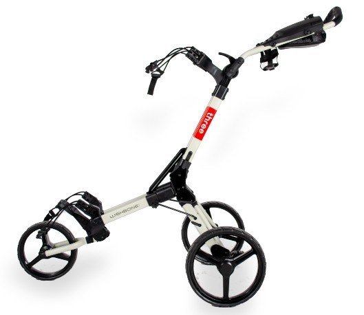 Wishbone Cube Three carrello manuale, bianco/rosso