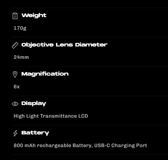 Zoom Focus S2 telemetro laser, nero/argento