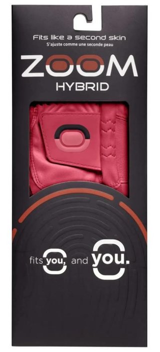 Zoom Zoom Hybrid guanto da golf da uomo, rosso