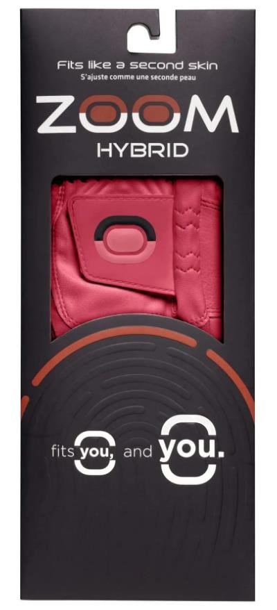 Zoom Zoom Hybrid guanto da golf da uomo, rosso