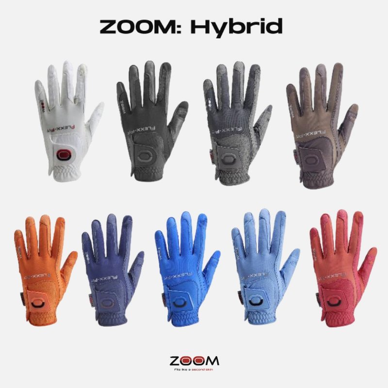 Zoom Zoom Hybrid guanto da golf donna, grigio