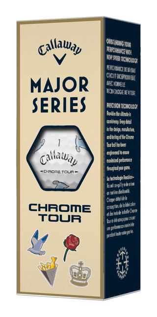 Callaway Limited Edition Chrome Tour Major Series: July Major 2026 palline da golf
