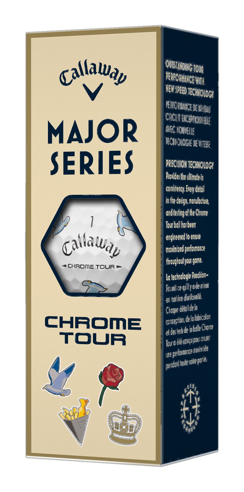 Callaway Limited Edition Chrome Tour Major Series: July Major 2026 palline da golf