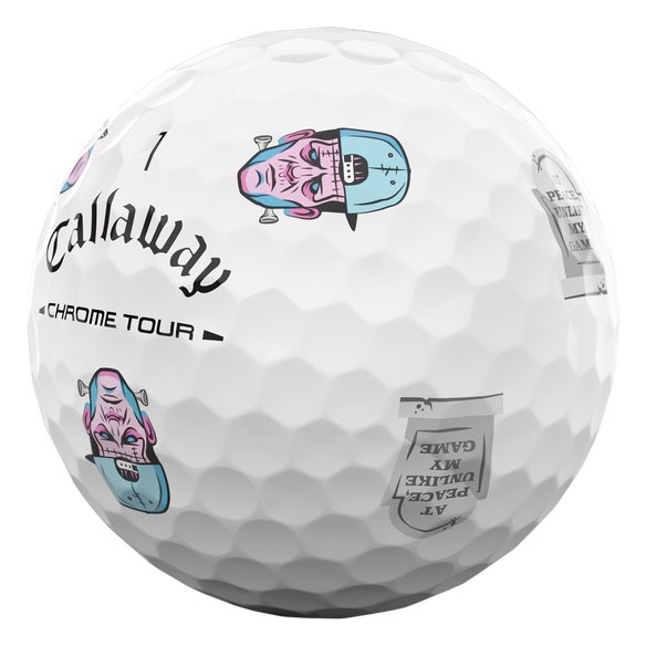 Callaway Chrome Tour Truvis palline da golf 2026, Halloween