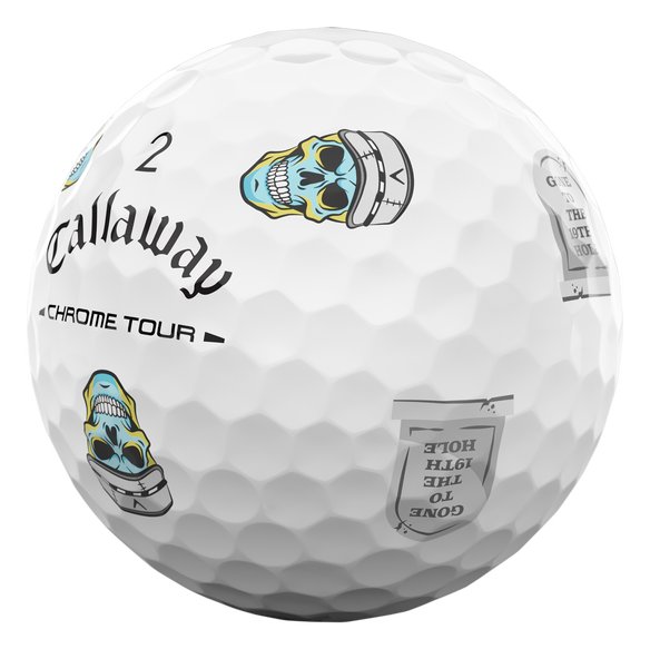 Callaway Chrome Tour Truvis palline da golf 2026, Halloween