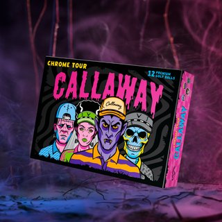 Callaway Chrome Tour Truvis palline da golf 2026, Halloween