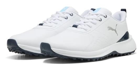 Puma Fusion Grip 6 Evo scarpe da golf uomo, bianco/argento