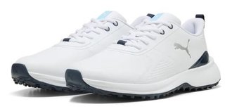 Puma Fusion Grip 6 Evo scarpe da golf uomo, bianco/argento