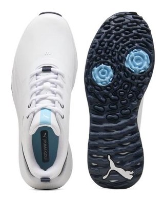 Puma Fusion Grip 6 Evo scarpe da golf uomo, bianco/argento