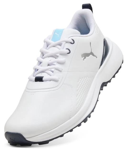 Puma Fusion Grip 6 Evo scarpe da golf uomo, bianco/argento