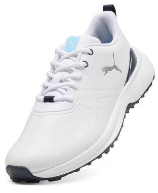 Puma Fusion Grip 6 Evo scarpe da golf uomo, bianco/argento