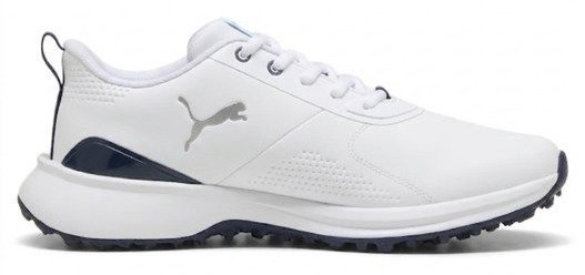Puma Fusion Grip 6 Evo scarpe da golf uomo, bianco/argento