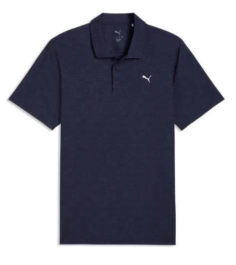 Puma Mattr Deco Jacquard polo da uomo, deep navy