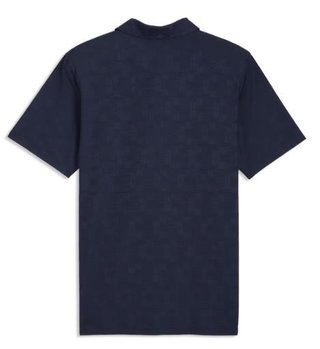 Puma Mattr Deco Jacquard polo da uomo, deep navy