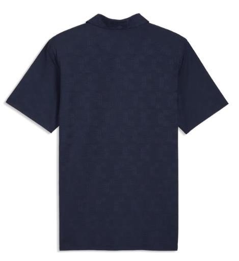 Puma Mattr Deco Jacquard polo da uomo, deep navy