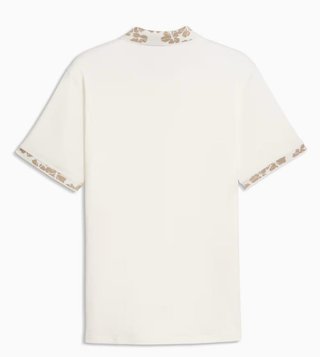 Puma Modalon Floral Rib polo uomo, warm white/ice coffee