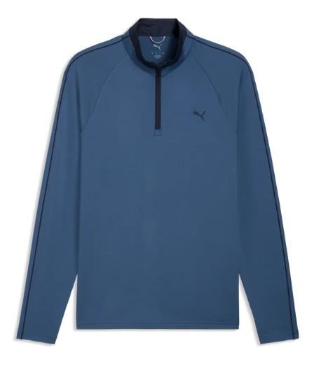 Puma Pure 3.0 1/4 Zip felpa uomo, dark indigo/deep navy