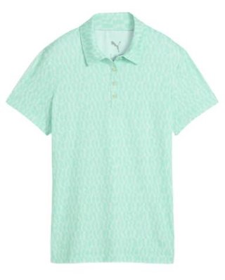 Puma Cloudspun Wavey polo da donna, mint jelly