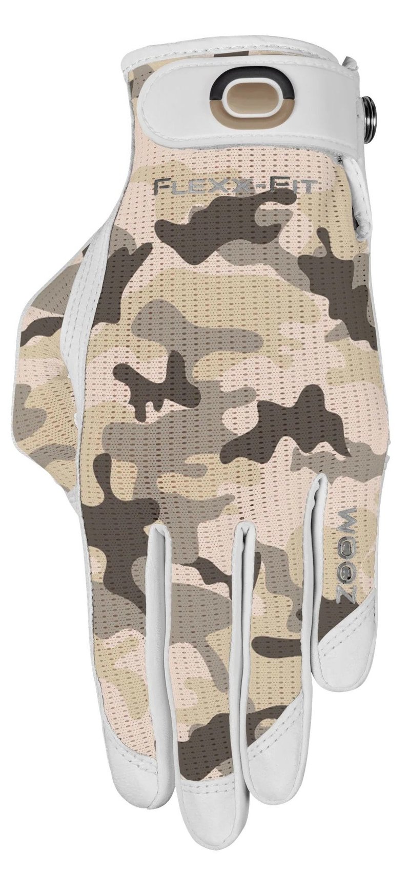 Zoom Sun Style Powernet guanto da golf donna, bianco/beige camouflage
