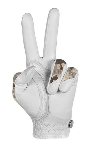 Zoom Sun Style Powernet guanto da golf donna, bianco/beige camouflage